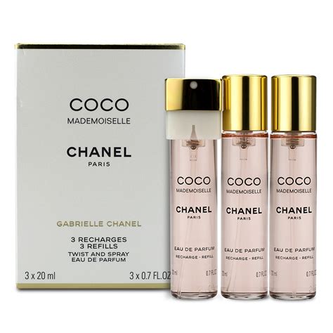 chanel mademoiselle eau de parfum twist and spray|chanel twist and spray refill.